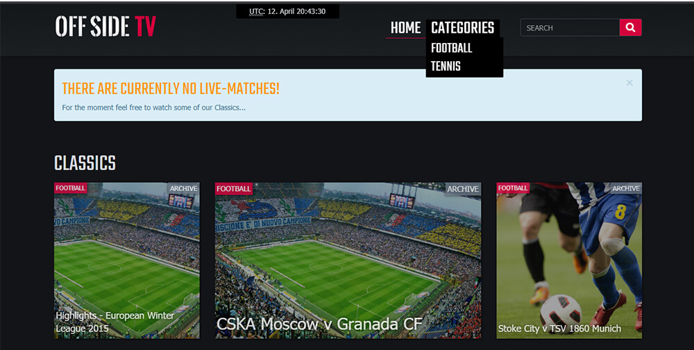 OffSideTV - Watch Free Sports Online